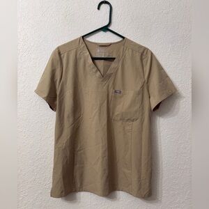 FIGS Technical Light Oak FIONlite Womens Scrub Top - L